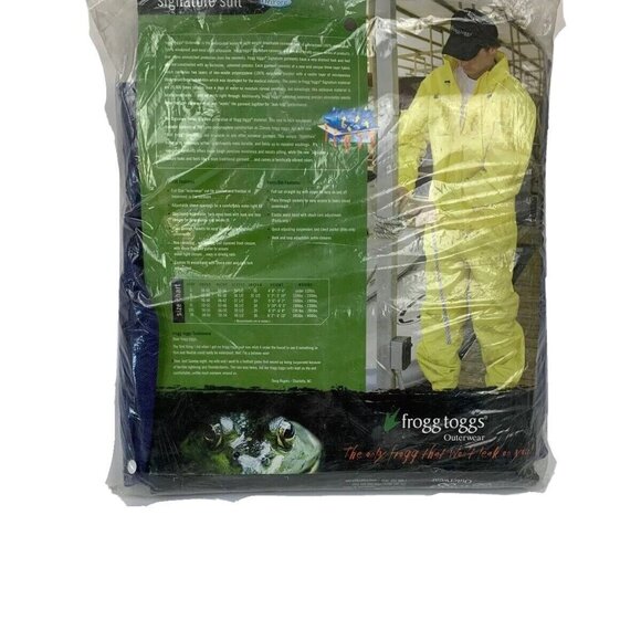 Frogg Toggs Outerwear Pro Advantage Signature Bibb Suit Blue Small PS110 - Picture 6 of 7